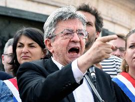 Pro-Palestinian Rally For Freedom Flotilla Madleen - Paris
