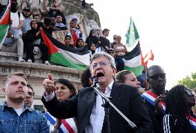 Pro-Palestinian Rally For Freedom Flotilla Madleen - Paris