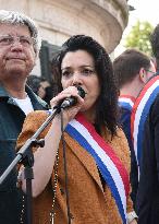 Pro-Palestinian Rally For Freedom Flotilla Madleen - Paris