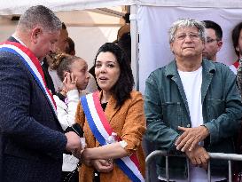 Pro-Palestinian Rally For Freedom Flotilla Madleen - Paris