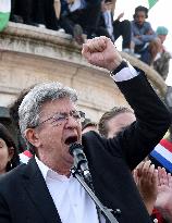 Pro-Palestinian Rally For Freedom Flotilla Madleen - Paris