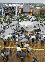 Rainy season starts in Osaka