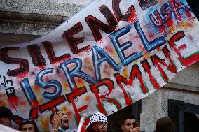 Pro-Palestinian Rally For Freedom Flotilla Madleen - Paris