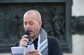 Pro-Palestinian Rally For Freedom Flotilla Madleen - Paris