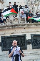 Pro-Palestinian Rally For Freedom Flotilla Madleen - Paris