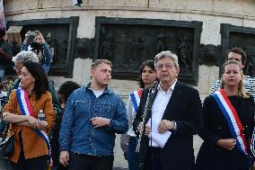 Pro-Palestinian Rally For Freedom Flotilla Madleen - Paris