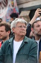 Pro-Palestinian Rally For Freedom Flotilla Madleen - Paris