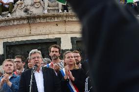 Pro-Palestinian Rally For Freedom Flotilla Madleen - Paris