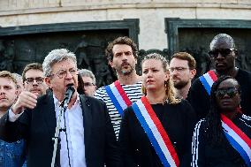 Pro-Palestinian Rally For Freedom Flotilla Madleen - Paris