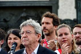 Pro-Palestinian Rally For Freedom Flotilla Madleen - Paris