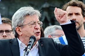 Pro-Palestinian Rally For Freedom Flotilla Madleen - Paris