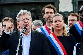 Pro-Palestinian Rally For Freedom Flotilla Madleen - Paris