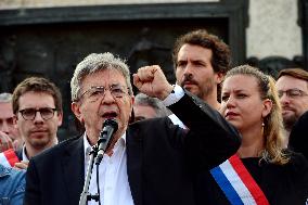 Pro-Palestinian Rally For Freedom Flotilla Madleen - Paris