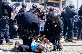 ICE Raids Spark Protest Riot - LA