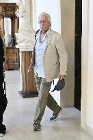 Michael Douglas Arrives at 71st Taormina Film Festival - Italy