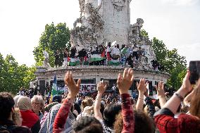 Protest Against The Interception of The Humanitarian Boat To Gaza - Paris