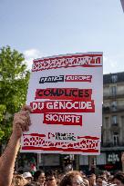 Protest Against The Interception of The Humanitarian Boat To Gaza - Paris