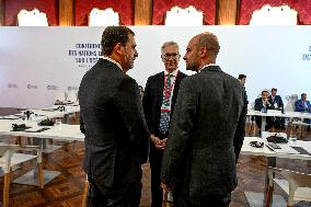 Emmanuel Macron At UNOC3 - Day 2