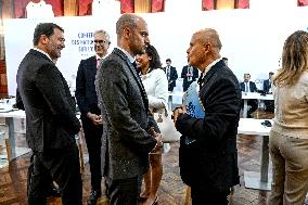 Emmanuel Macron At UNOC3 - Day 2