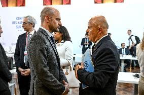 Emmanuel Macron At UNOC3 - Day 2