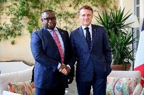 Macron Meets Julius Maada Bio At UNOC3 - Day 2