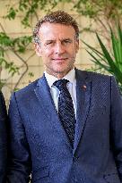 Macron Meets Julius Maada Bio At UNOC3 - Day 2