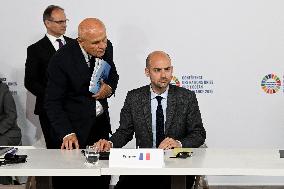 Emmanuel Macron At UNOC3 - Day 2