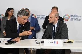 Emmanuel Macron At UNOC3 - Day 2