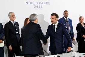 Emmanuel Macron At UNOC3 - Day 2
