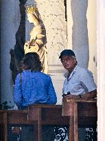 Michael Douglas Visits Taormina - Italy