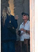 Michael Douglas Visits Taormina - Italy