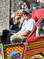Michael Douglas Visits Taormina - Italy