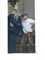 Michael Douglas Visits Taormina - Italy
