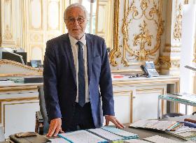 Francois Rebsamen At His Office - Paris