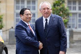 Francois Bayrou Meets with Vietnamese Prime Minister - Paris