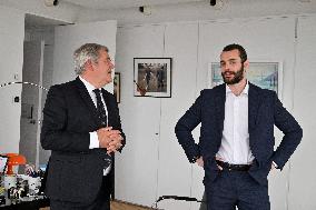 Louis Sarkozy and Franck Louvrier - La Baule