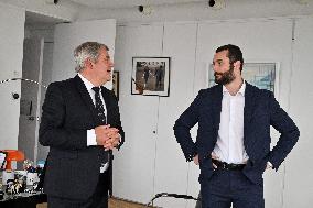 Louis Sarkozy and Franck Louvrier - La Baule