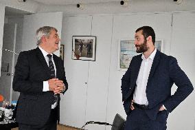 Louis Sarkozy and Franck Louvrier - La Baule