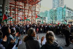 Protests Gaza Ship Seizure - Hague