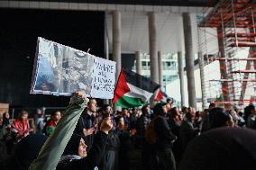 Protests Gaza Ship Seizure - Hague
