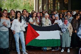 Protests Gaza Ship Seizure - Hague