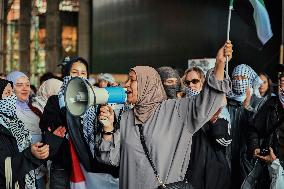 Protests Gaza Ship Seizure - Hague