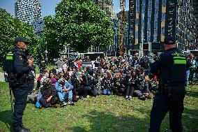 Protests Gaza Ship Seizure - Hague