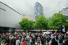 Pro Palestinian Protest Held - Rotterdam