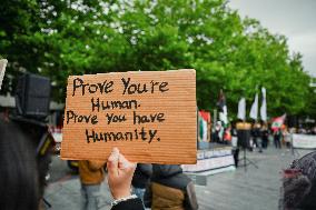 Pro Palestinian Protest Held - Rotterdam