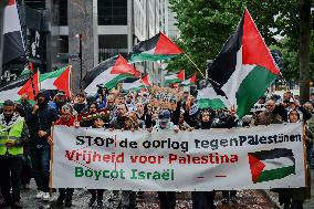 Pro Palestinian Protest Held - Rotterdam