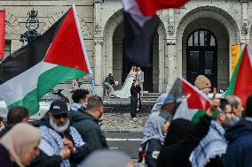 Pro Palestinian Protest Held - Rotterdam