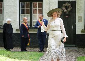 Queen Mathilde Visits the Ten Wijngaerde Princely Beguinage - Bruges