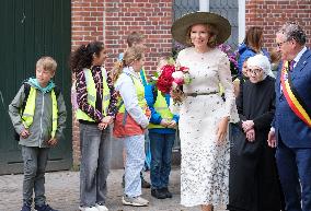 Queen Mathilde Visits the Ten Wijngaerde Princely Beguinage - Bruges