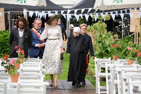 Queen Mathilde Visits the Ten Wijngaerde Princely Beguinage - Bruges